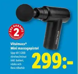 Lidl Vitalmaxx Mini massagepistol, SEK 299 erbjuda