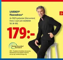 Lidl LIVERGY Fleecedress, SEK 179 erbjuda