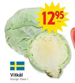 Matöppet Vitkål, SEK 12.95 erbjuda