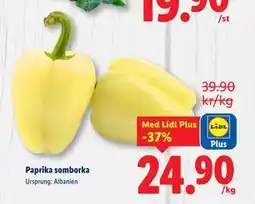 Lidl Paprika somborka, Pris i appen erbjuda