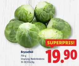 Lidl Brysselkål, SEK 19.9 erbjuda