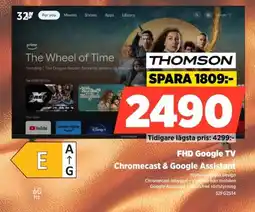 Power THOMSON FHD Google TV Chromecast & Google Assistant erbjuda