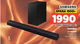 Power Samsung Soundbar 2.1-kanals erbjuda