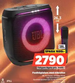 Power JBL Festhögtalare med mikrofon erbjuda