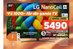 Power LG 50" 4K Smart TV Levande färger med NanoCell erbjuda