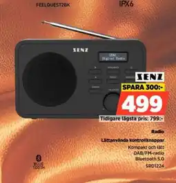 Power Zenz Radio Lättanvända kontrollknappar erbjuda