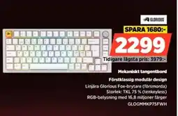 Power GLORIOUS Mekaniskt tangentbord Förstklassig modulär design erbjuda