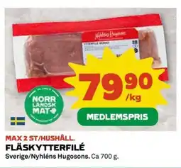 Coop Fläskytterfilé erbjuda