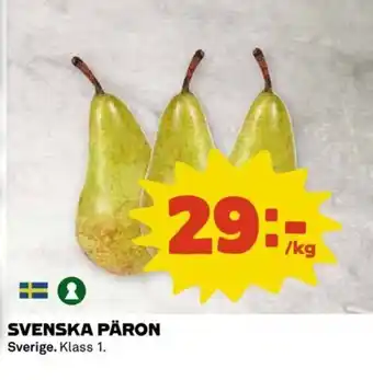 Coop Svenska päron erbjuda