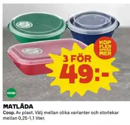 Coop COOP Matlåda erbjuda