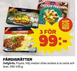 Coop DAFGÅRDS Färdigrätter erbjuda