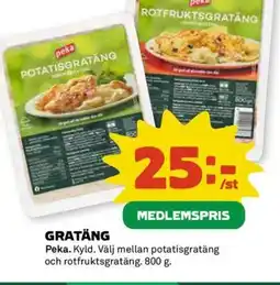Coop PEKA Gratäng erbjuda