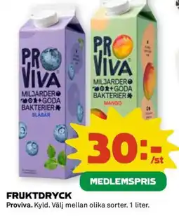 Coop PROVIVA Fruktdryck erbjuda