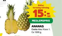 Coop Ananas erbjuda