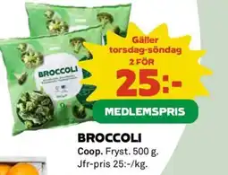 Coop COOP Broccoli erbjuda