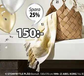JYSK Storfrytle Pläd 130x170cm erbjuda