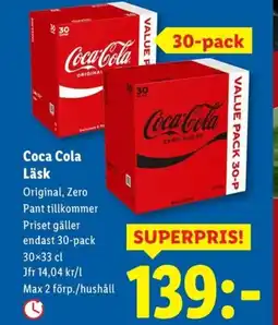 Lidl Coca Cola Läsk erbjuda
