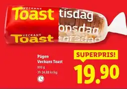 Lidl Pågen Veckans Toast erbjuda