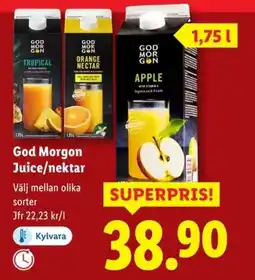 Lidl God Morgon Juice/nektar erbjuda