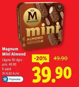 Lidl MAGNUM Mini Almond erbjuda