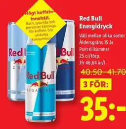 Lidl Red Bull Energidryck erbjuda