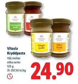 Lidl Vitasia Kryddpasta erbjuda