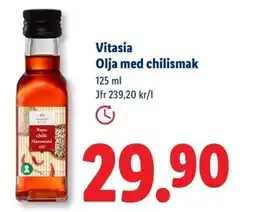 Lidl Vitasia Olja med chilismak erbjuda