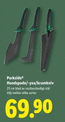 Lidl Parkside® Handspade/-yxa/krumkniv erbjuda