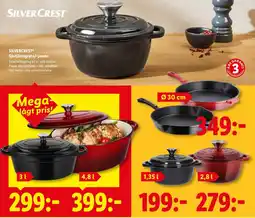 Lidl SILVERCREST® Gjutjärnsgryta/-panna erbjuda
