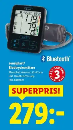 Lidl Sensiplast® Blodtrycksmätare erbjuda