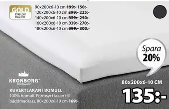JYSK Kuvertlakan I Bomull erbjuda