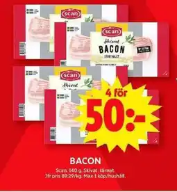 ICA Maxi Bacon erbjuda