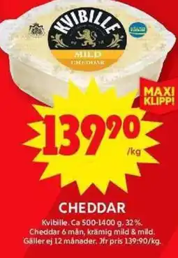 ICA Maxi Cheddar erbjuda