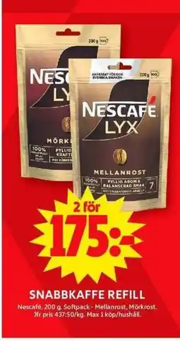 ICA Maxi Snabbkaffe refill erbjuda