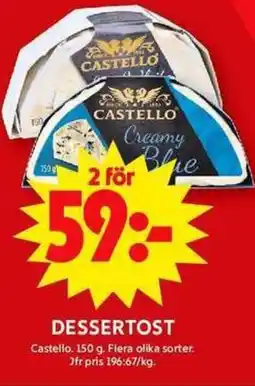 ICA Maxi Dessertost erbjuda