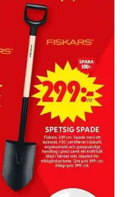 ICA Maxi Spetsig spade erbjuda