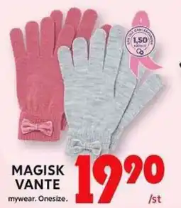 ICA Maxi Magisk vante mywear. onesize. erbjuda