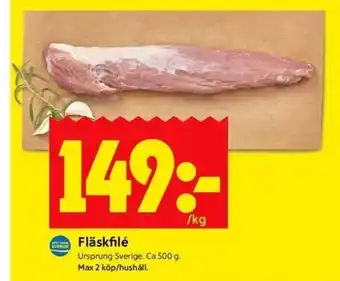 ICA Kvantum Fläskfilé erbjuda