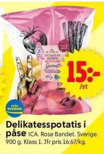 ICA Supermarket Delikatesspotatis i påse erbjuda