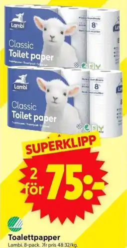 ICA Supermarket Toalettpapper erbjuda