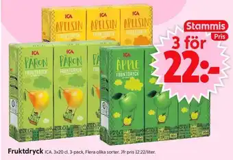 ICA Supermarket Fruktdryck erbjuda