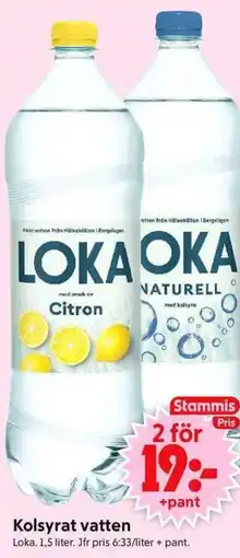 ICA Supermarket Kolsyrat vatten erbjuda