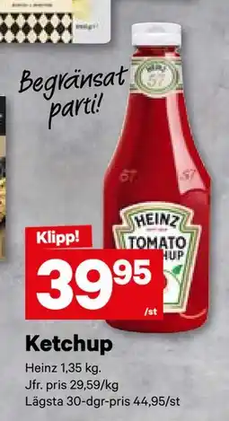 City Gross Ketchup, SEK 39.95 erbjuda