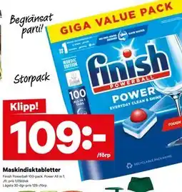 City Gross Maskindisktabletter, SEK 109 erbjuda