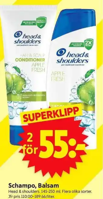 ICA Supermarket Schampo, Balsam erbjuda