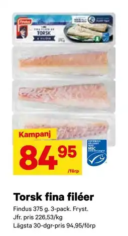 City Gross Torsk fina filéer, SEK 84.95 erbjuda