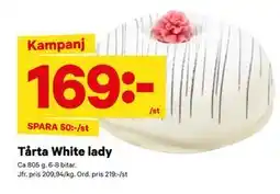 City Gross Tårta White lady, SEK 169 erbjuda