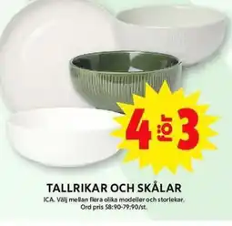 ICA Maxi Tallrikar och skålar erbjuda