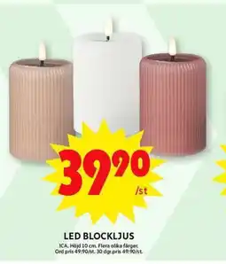 ICA Maxi Led blockljus erbjuda