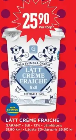 Willys Lätt crème fraiche erbjuda